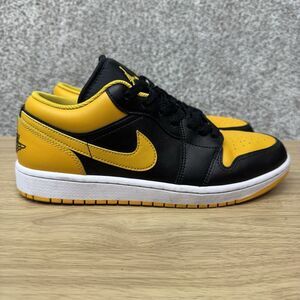 Air Jordan 1 Low Mens 9 Ochre Yellow Black White Taxi Sneakers Shoes Basketball